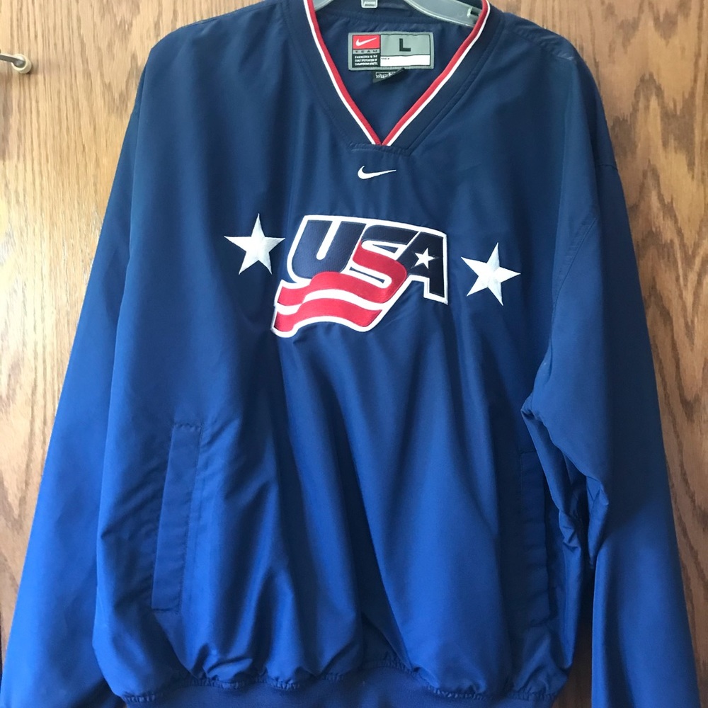 Team USA Hockey Nike pullover Sz L
